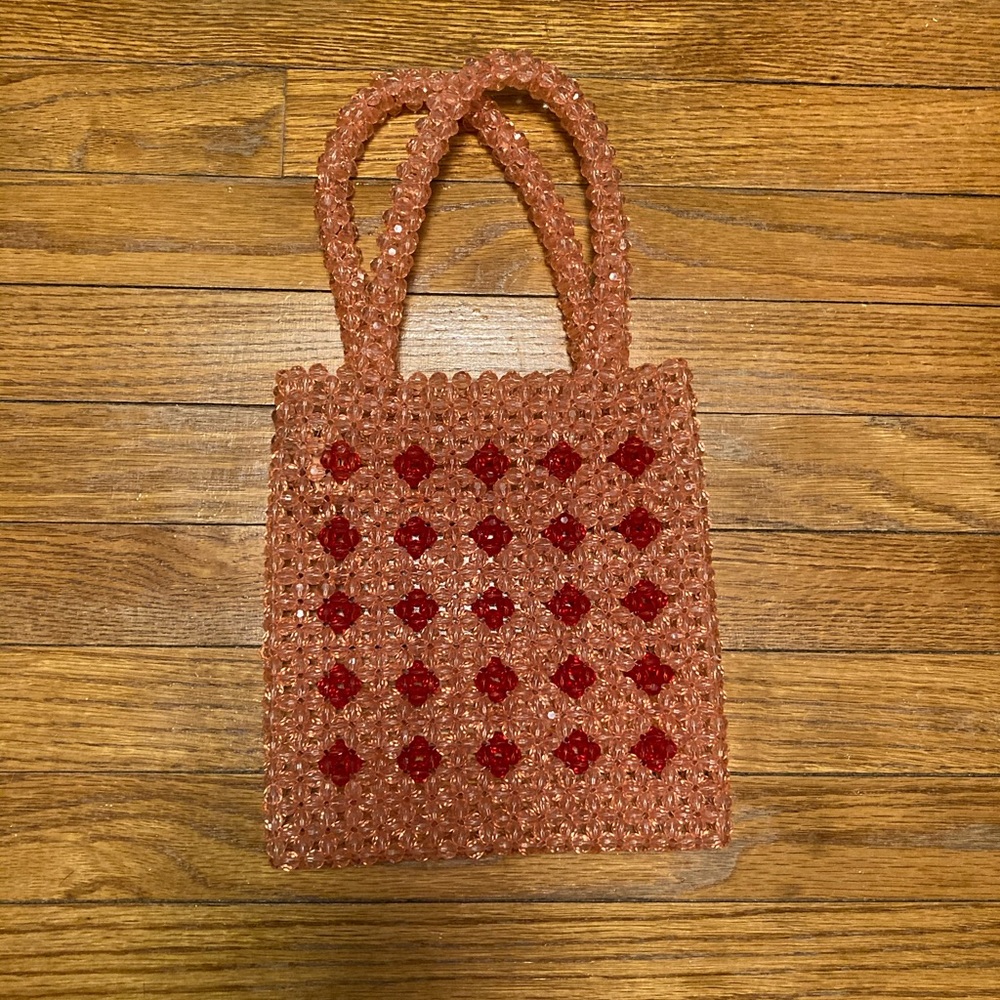NWT free people boho beaded mini bag